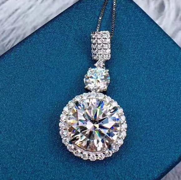 18k gold 11ct diamond necklace - Picture 4 of 11